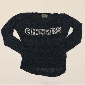 Sweet N Sinful “Cheers” Semi Sheer Cropped Sweater